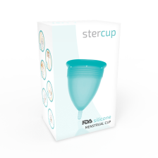 STERCUP - COPPA MESTRUALE IN SILICONE FDA ACQUAMARINA - TAGLIA L