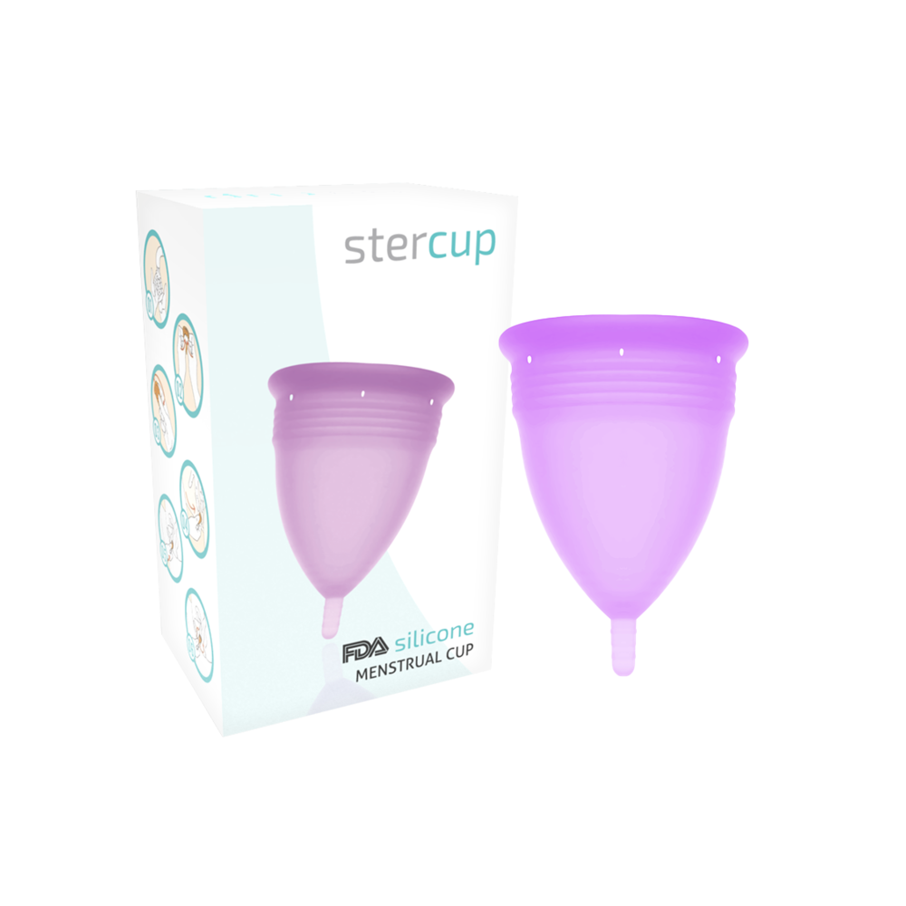 STERCUP - COPO MENSTRUAL DE SILICONE FDA LILAC - TAMANHO L