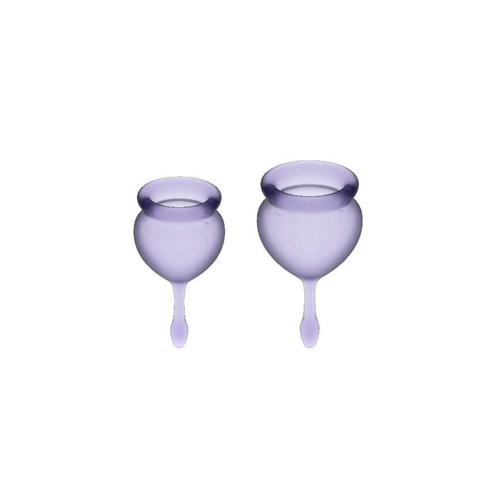 SATISFYER - FEEL GOOD MENSTRUAL CUP PURPLE 15 + 20 ML