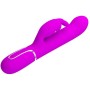 PRETTY LOVE - VIBRATEUR COALE RABBIT PERLES VIOLET