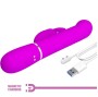 PRETTY LOVE - VIBRATEUR COALE RABBIT PERLES VIOLET