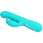 PRETTY LOVE - VIBRATEUR COALE RABBIT PERLES VERT AQUA