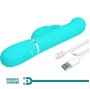 PRETTY LOVE - COALE RABBIT VIBRATOR PEARLS AQUA GREEN
