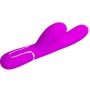 PRETTY LOVE - VIBRATORE MULTIFUNZIONE PERLITA 3 IN 1 G-SPOT VIOLA
