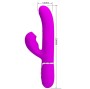 PRETTY LOVE - VIBRATORE MULTIFUNZIONE PERLITA 3 IN 1 G-SPOT VIOLA