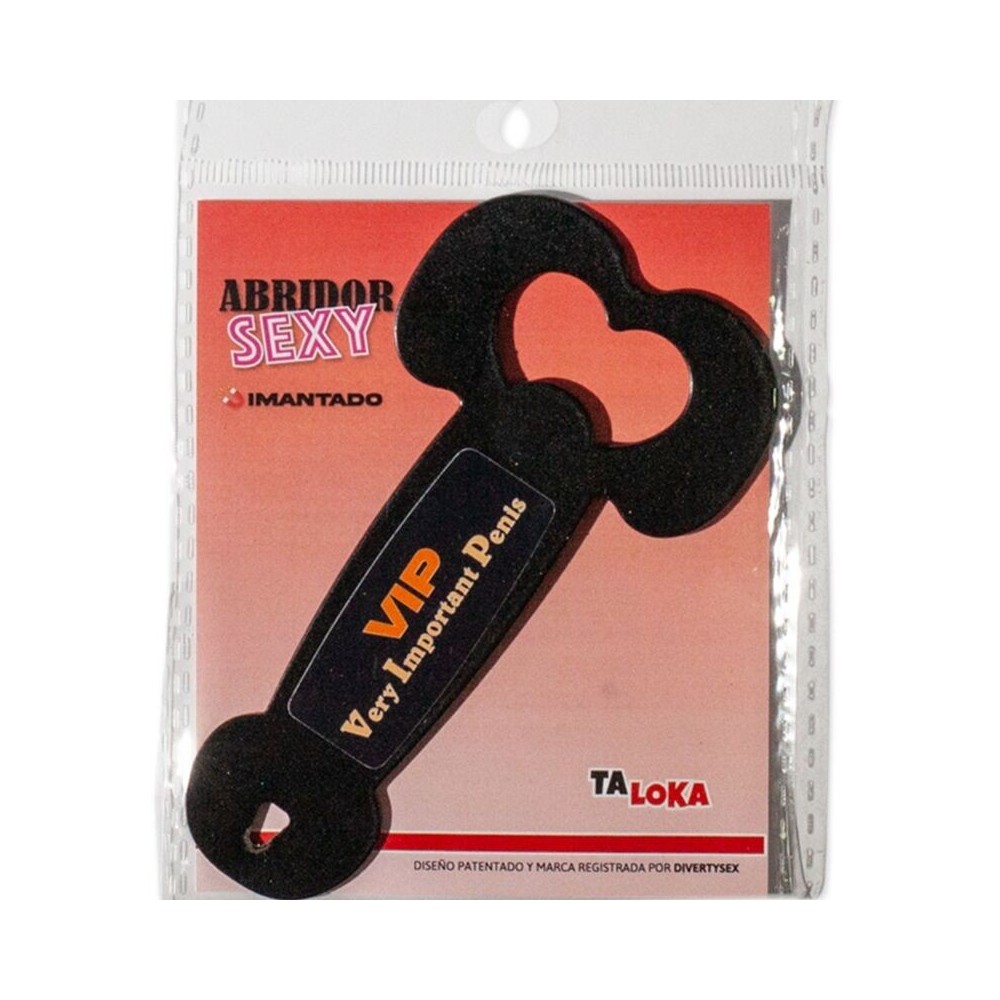 TALOKA - MAGNETIC METAL OPENER VERY IMPORTANT PENIS BLACK