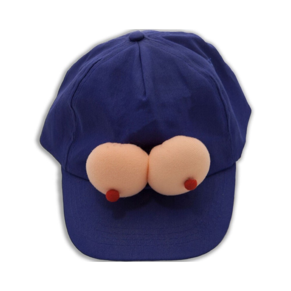 DIABLO PICANTE - CASQUETTE BLEUE AVEC SEINS