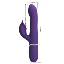 PRETTY LOVE - PERLE VIBRATORE CONIGLIO VIOLA
