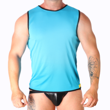 MACHO - T-SHIRT BLEU S/M