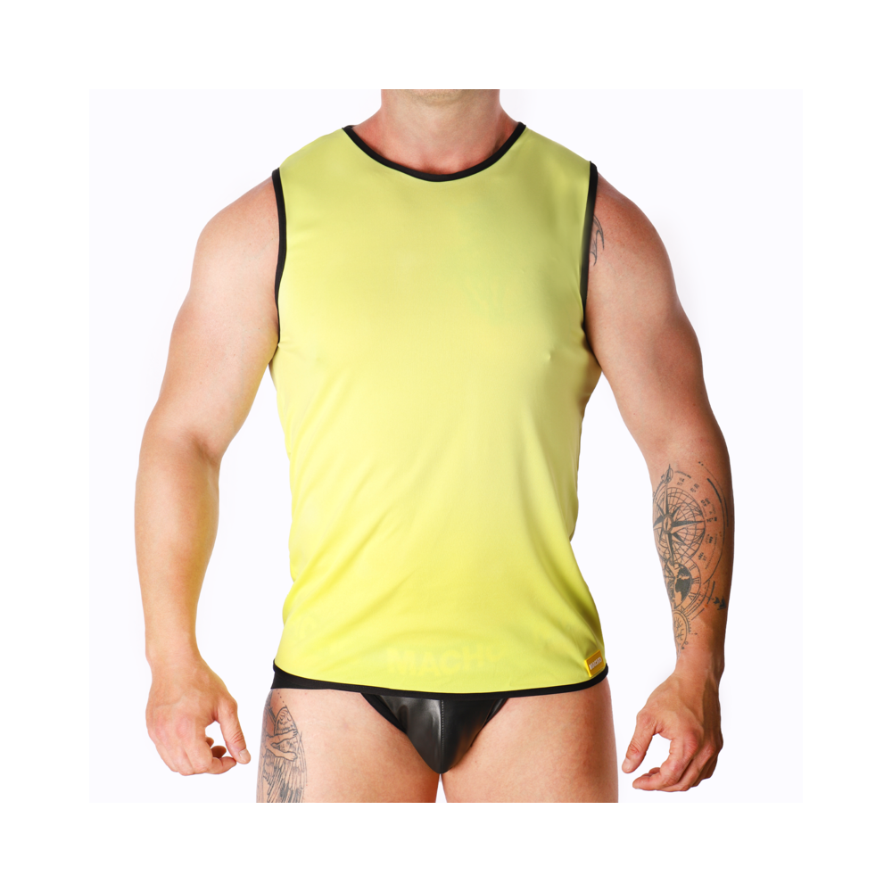 MACHO - T-SHIRT JAUNE S/M