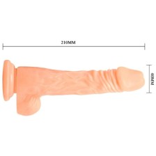 BAILE - DILDO DI CAZZO REALISTICO CON VIBRAZIONE